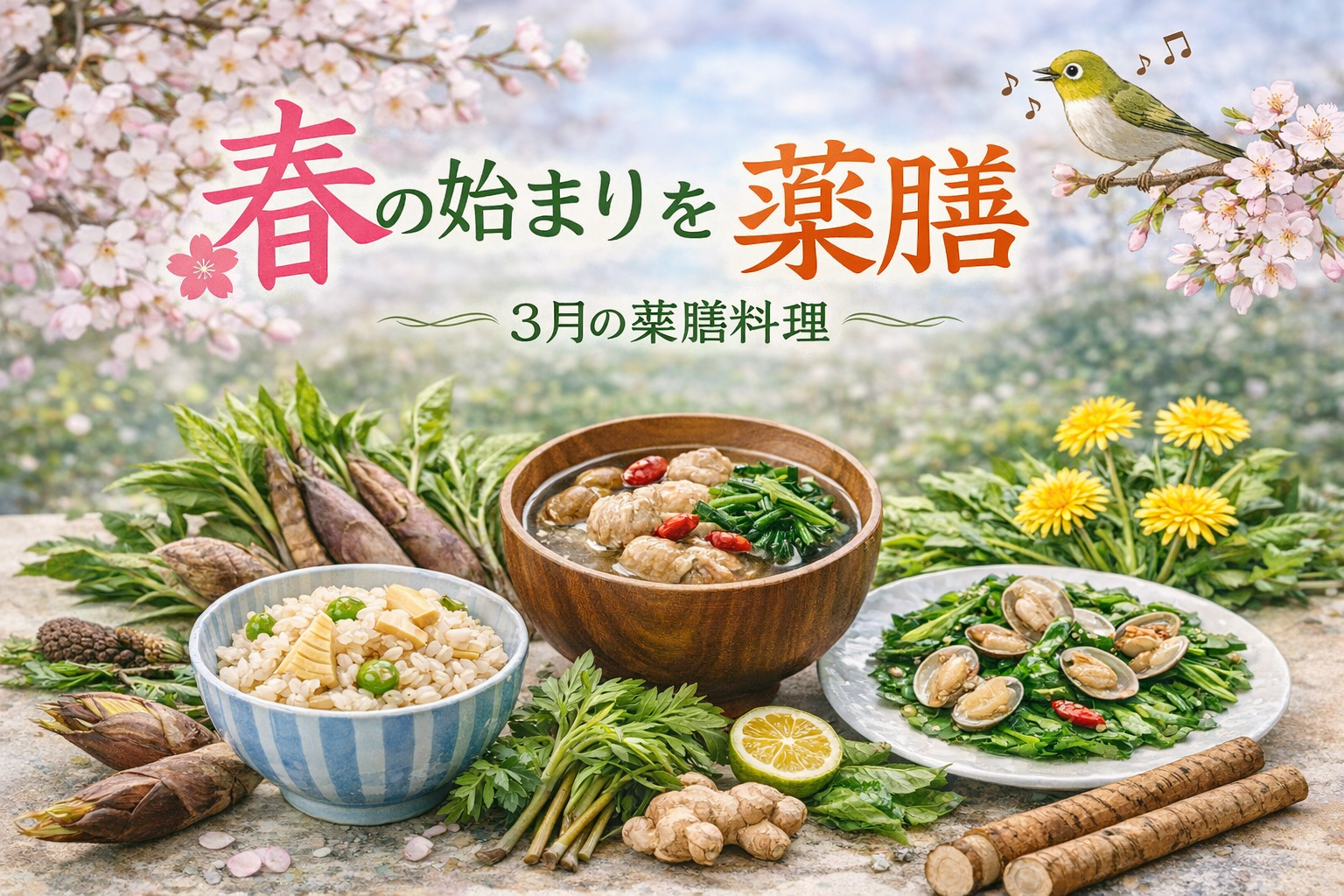 春のはじまりを整える薬膳